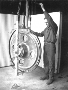 Man displaying component 1965